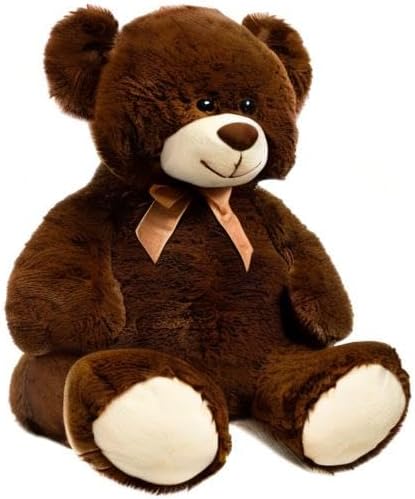 HollyHOME Big Teddy Bear Large Teddy Bear Stuffed Animal Birthday Valentines Day Plush for Kids and Girlfriend 36 inch Brown