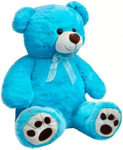 HollyHOME Teddy Bear Stuffed Animal Plush Giant Teddy Bears with Footprints Big Bear 36 inch Chocolate