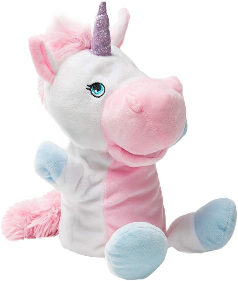 HollyHOME Unicorn Plush Hand Puppet Magical Friends Funny Storytime Gifts for Kids and Adult 14 Inches Pink