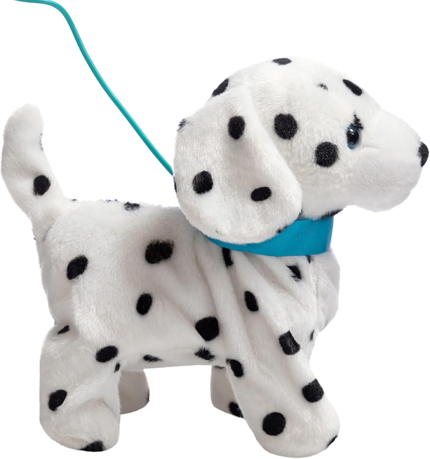 HollyHOME Plush Animated Puppy Dalmatian Puppy Dog Toy Pet with Remote Control Leash Walking, Barking and Waging Tails Electronic Puppy 11 Inches Gifts for Kids