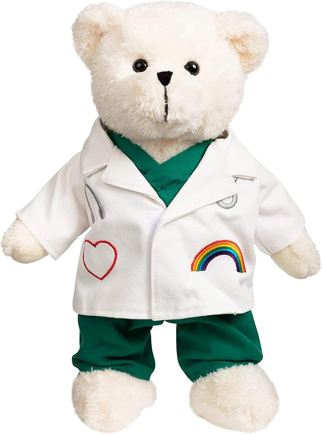 HollyHOME 16 inches Cream Doctor Teddy Bear Stuffed Animal Plush Toy