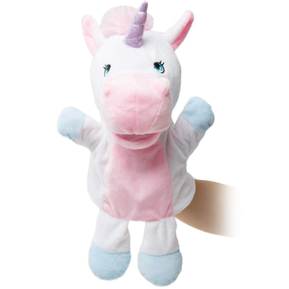 HollyHOME Unicorn Plush Hand Puppet Magical Friends Funny Storytime Gifts for Kids and Adult 14 Inches Pink