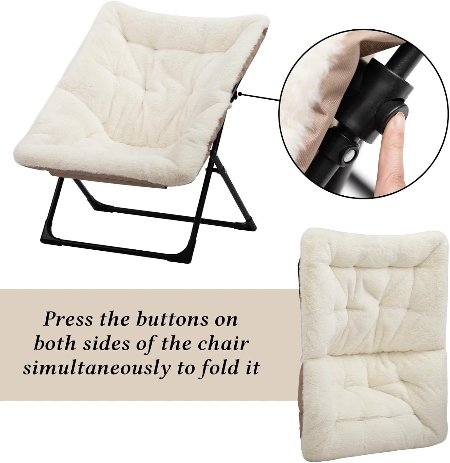 HollyHOME X-Large Colorful Saucer Chair