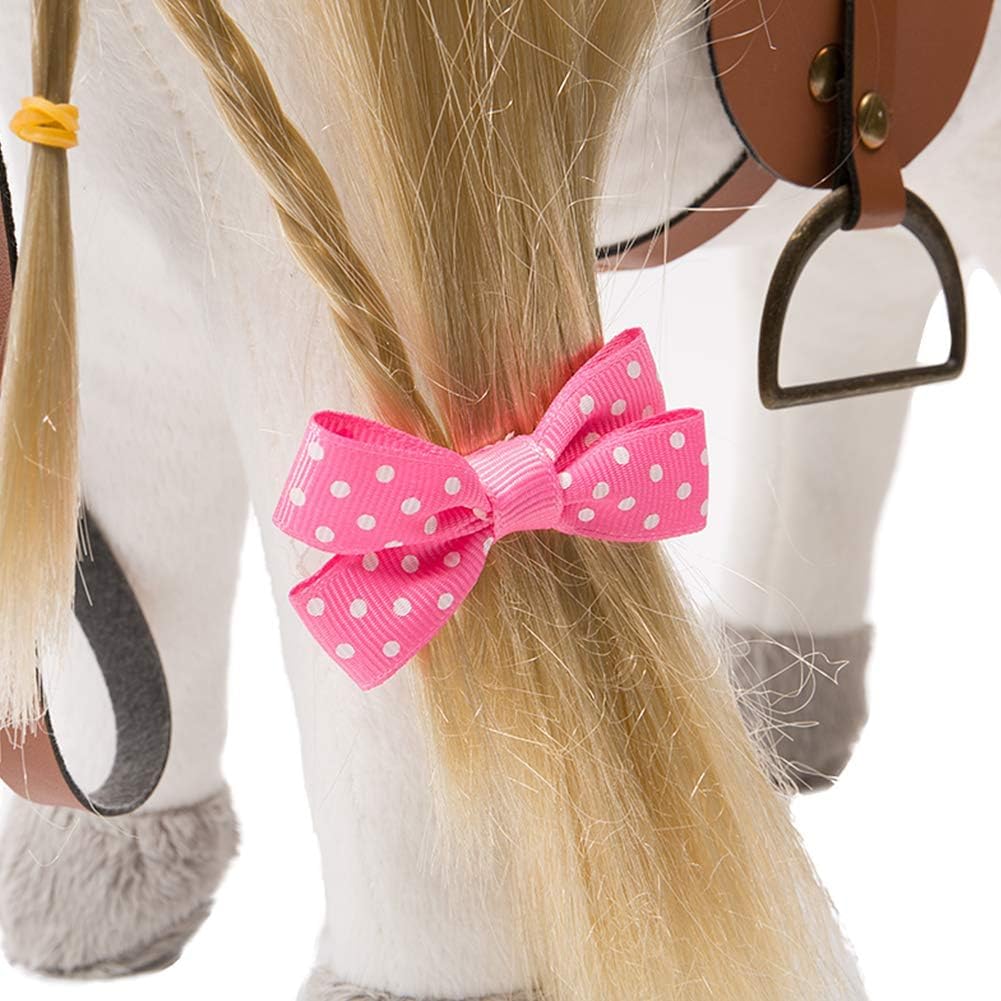 HollyHOME Palomino Horse Stuffed Animal Pretty Pony Plush Toy Pretend Play Horse 11 inches Beige