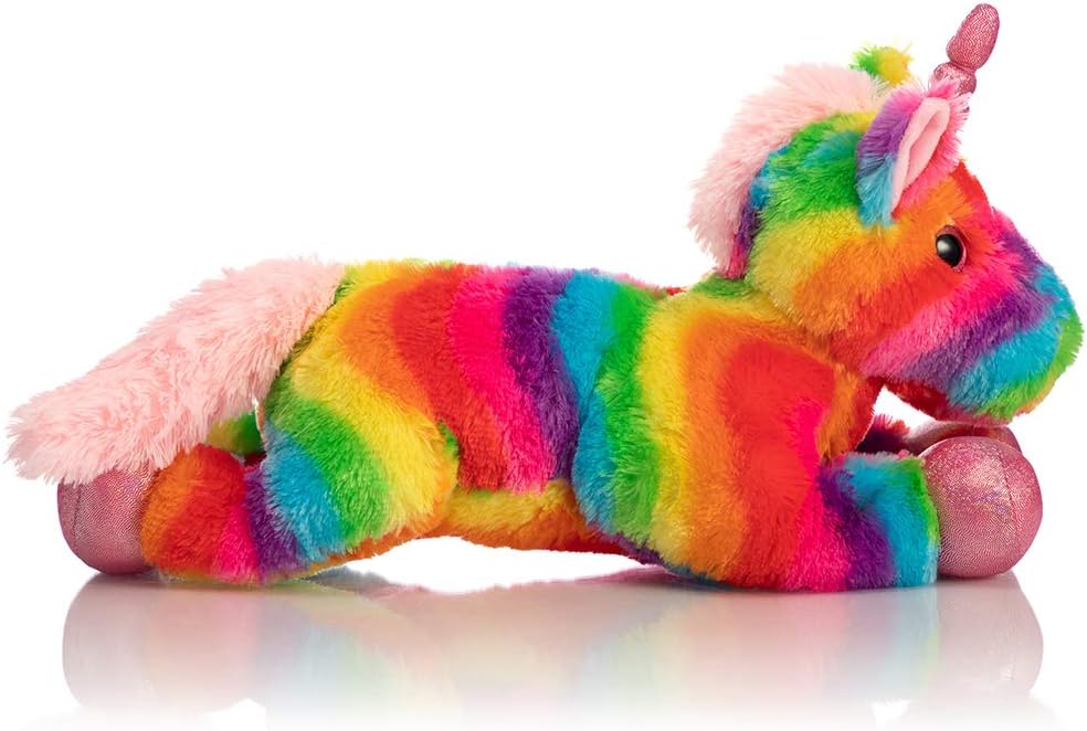 HollyHOME Plush Unicorn Stuffed Animals Rainbow Unicorn Toy Holiday Birthday Gift for Girls 16 Inch