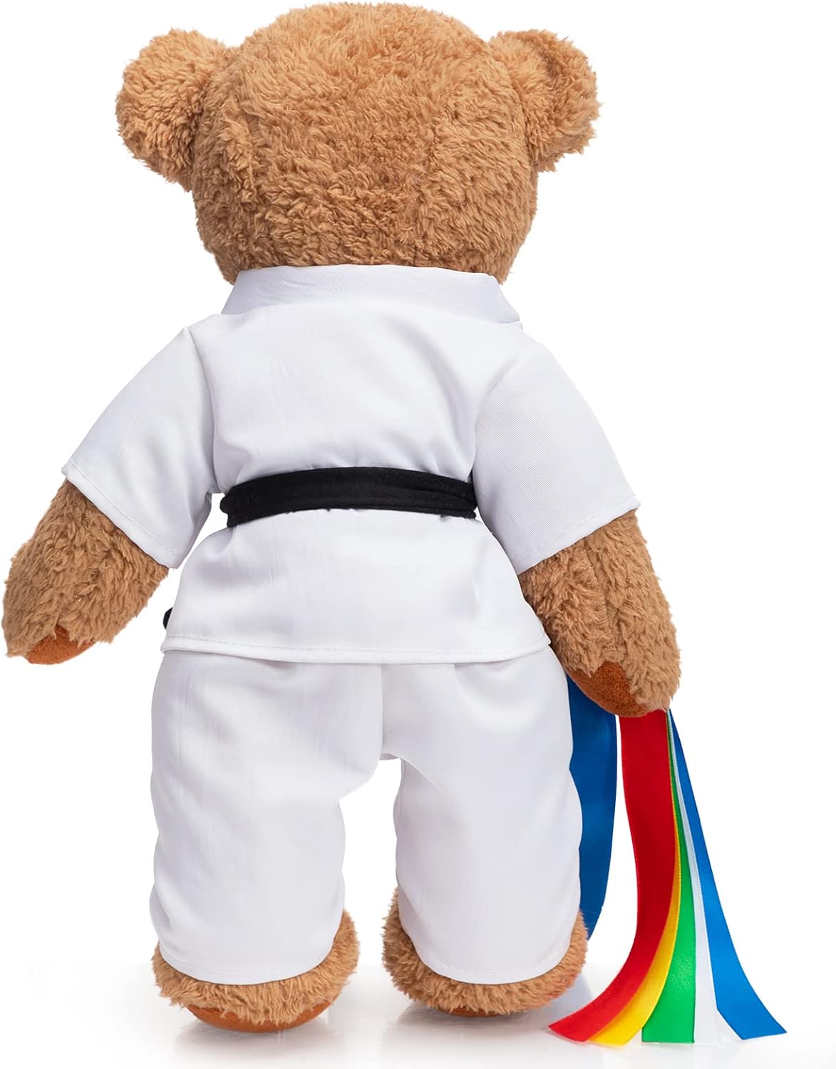 HollyHOME Taekwondo Bear Stuffed Animal Teddy Bear Plush in Taekwondo Uniform Martial Arts Plush Toy Gift for Kids and Taekwondo Lover 16inches