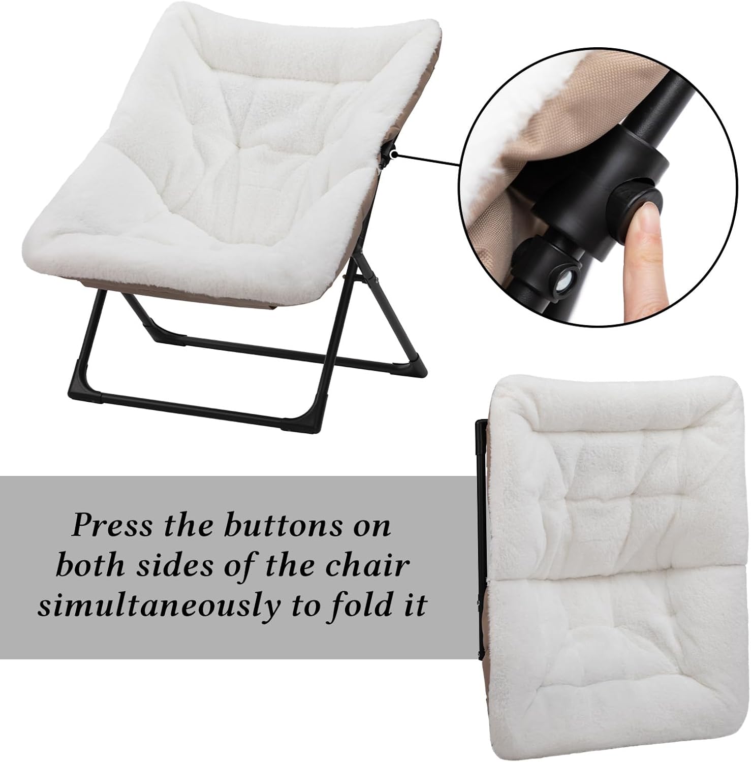 HollyHOME X-Large Colorful Saucer Chair