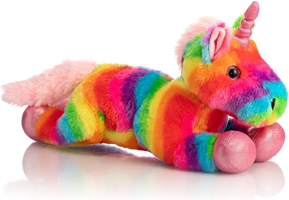 HollyHOME Plush Unicorn Stuffed Animals Rainbow Unicorn Toy Holiday Birthday Gift for Girls 16 Inch