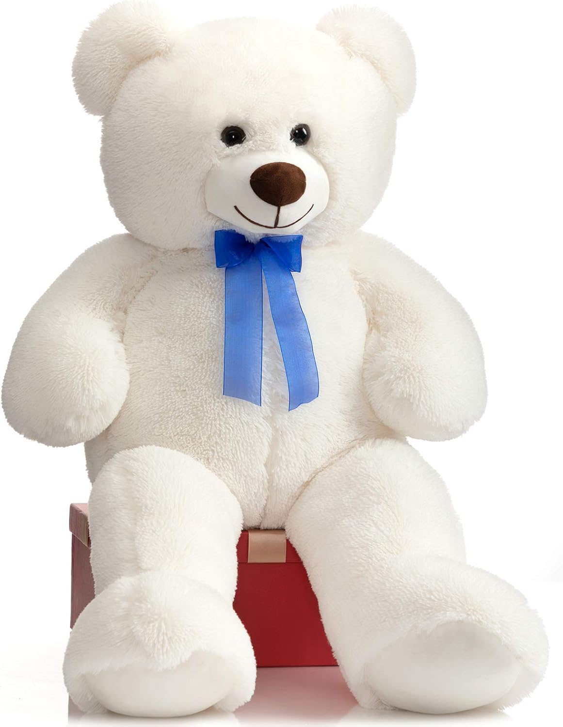 HollyHOME Big Teddy Bear Large Teddy Bear Stuffed Animal Birthday Valentines Day Plush for Kids and Girlfriend 36 inch Blue