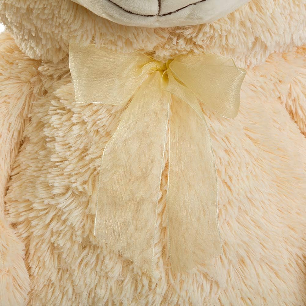 HollyHOME Big Teddy Bear Large Teddy Bear Stuffed Animal Birthday Valentines Day Plush for Kids and Girlfriend 36 inch Yellow