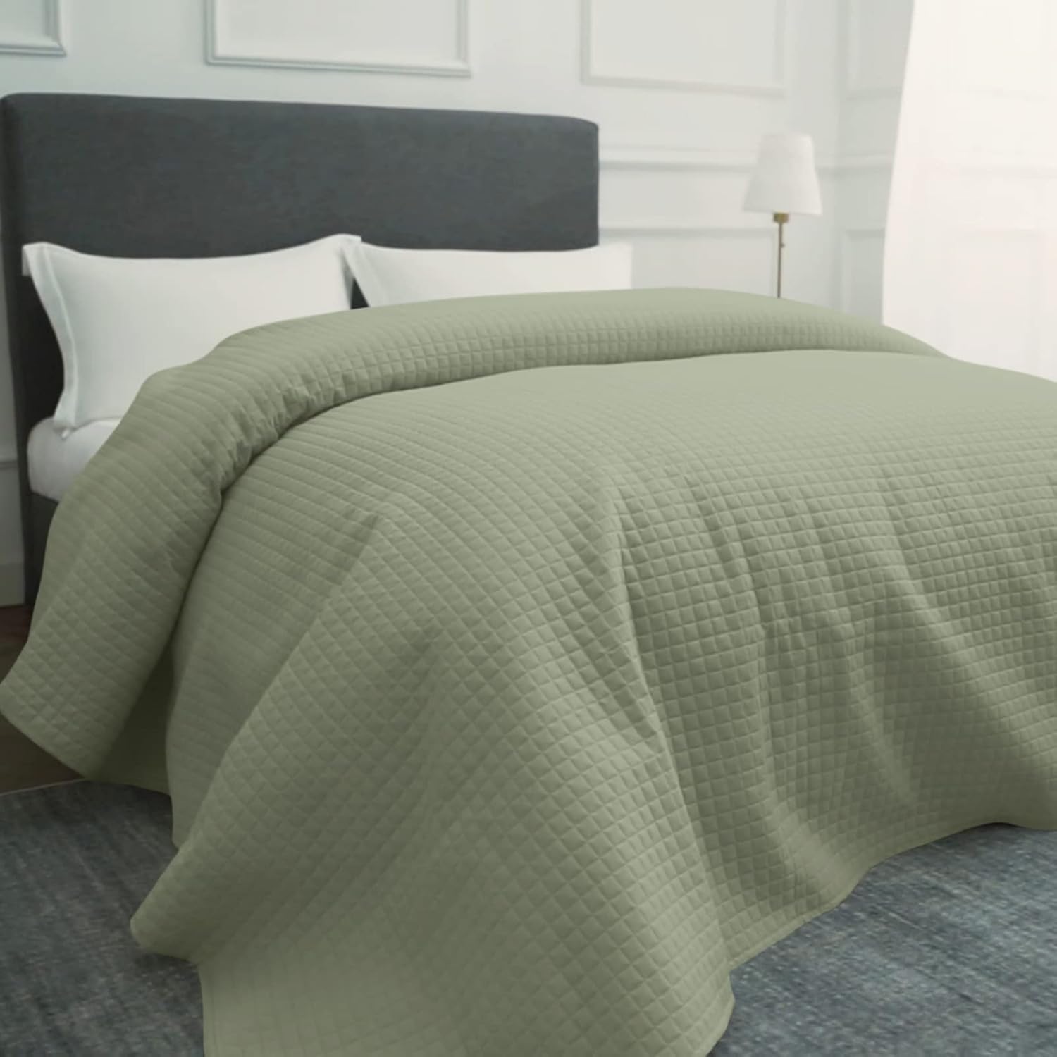 Quilt Bedspread Sage, Twin