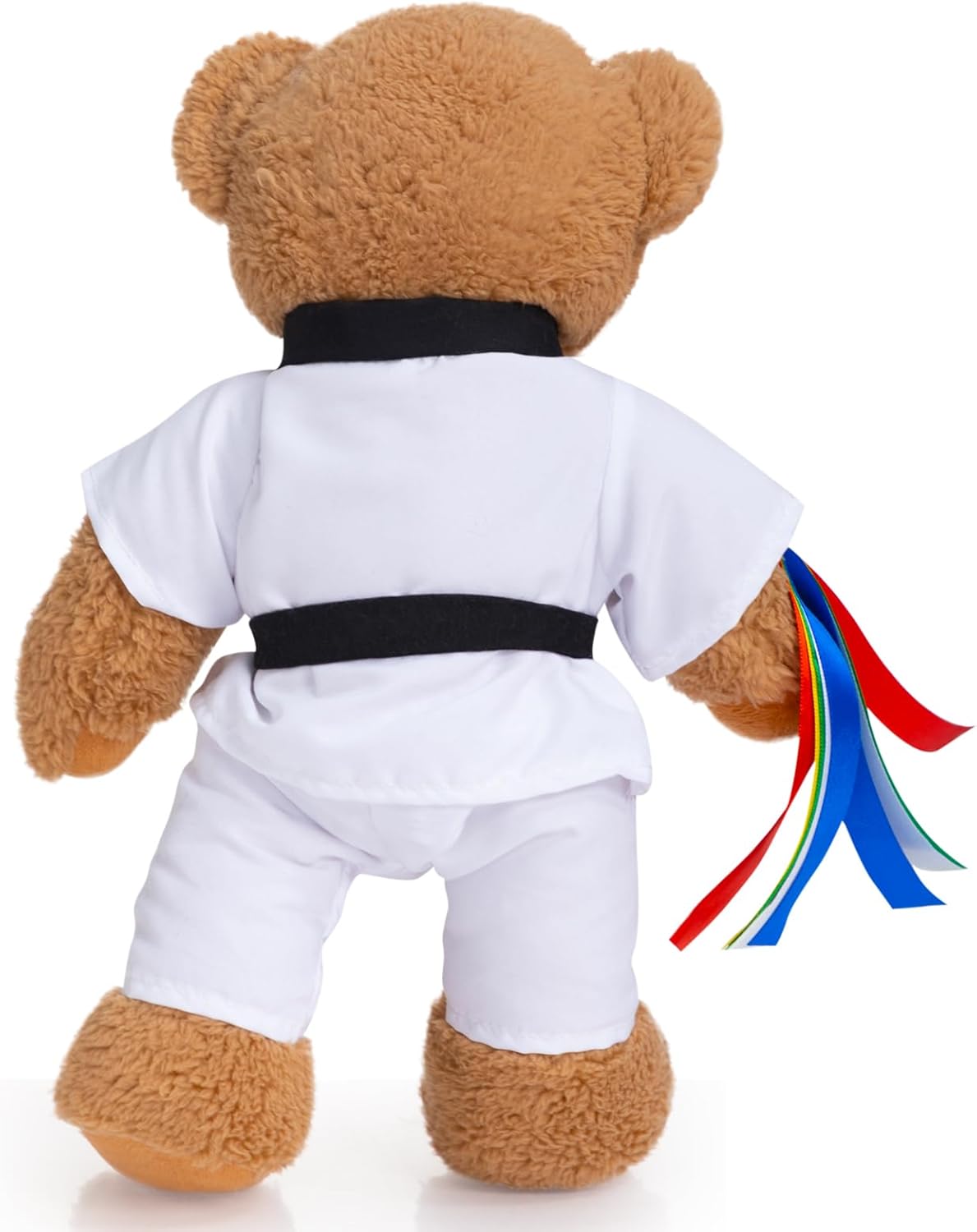 HollyHOME Karate Bear Stuffed Animal Teddy Bear in Karate Uniform Unique Toy Gifts for Kids and Karate Lovers Holiday Birthday Valentine 16 inches