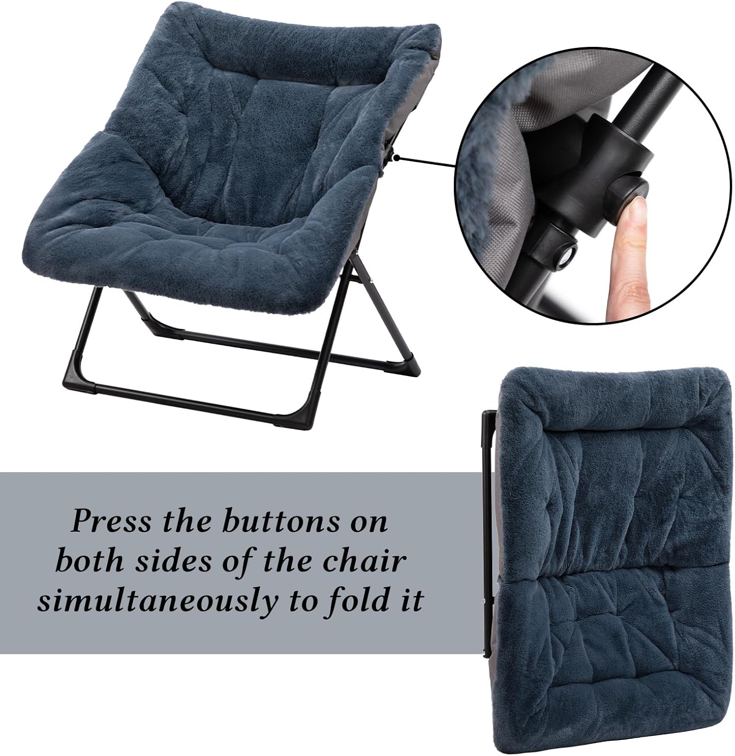 HollyHOME X-Large Colorful Saucer Chair