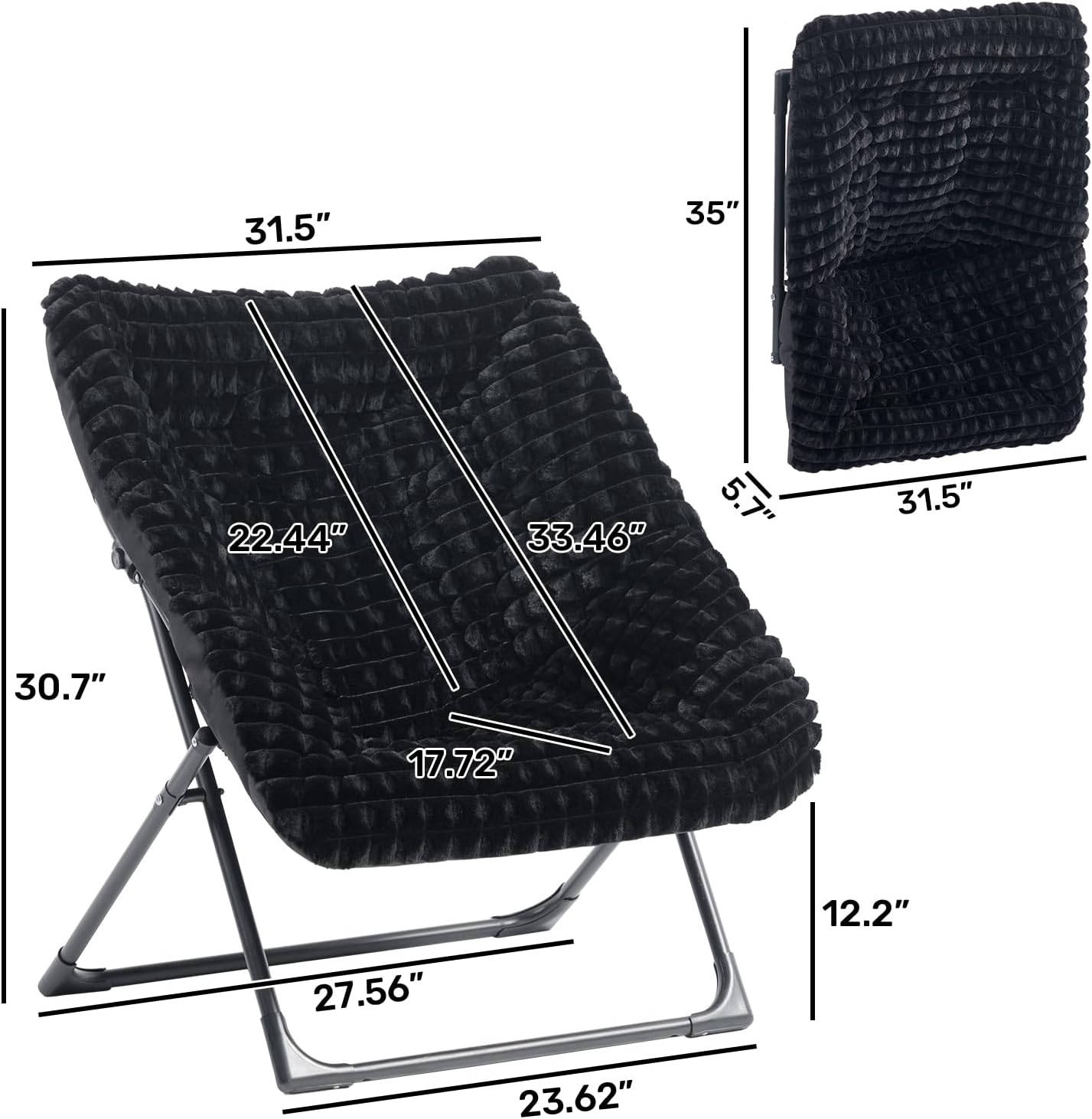 HollyHOME X-Large Colorful Saucer Chair