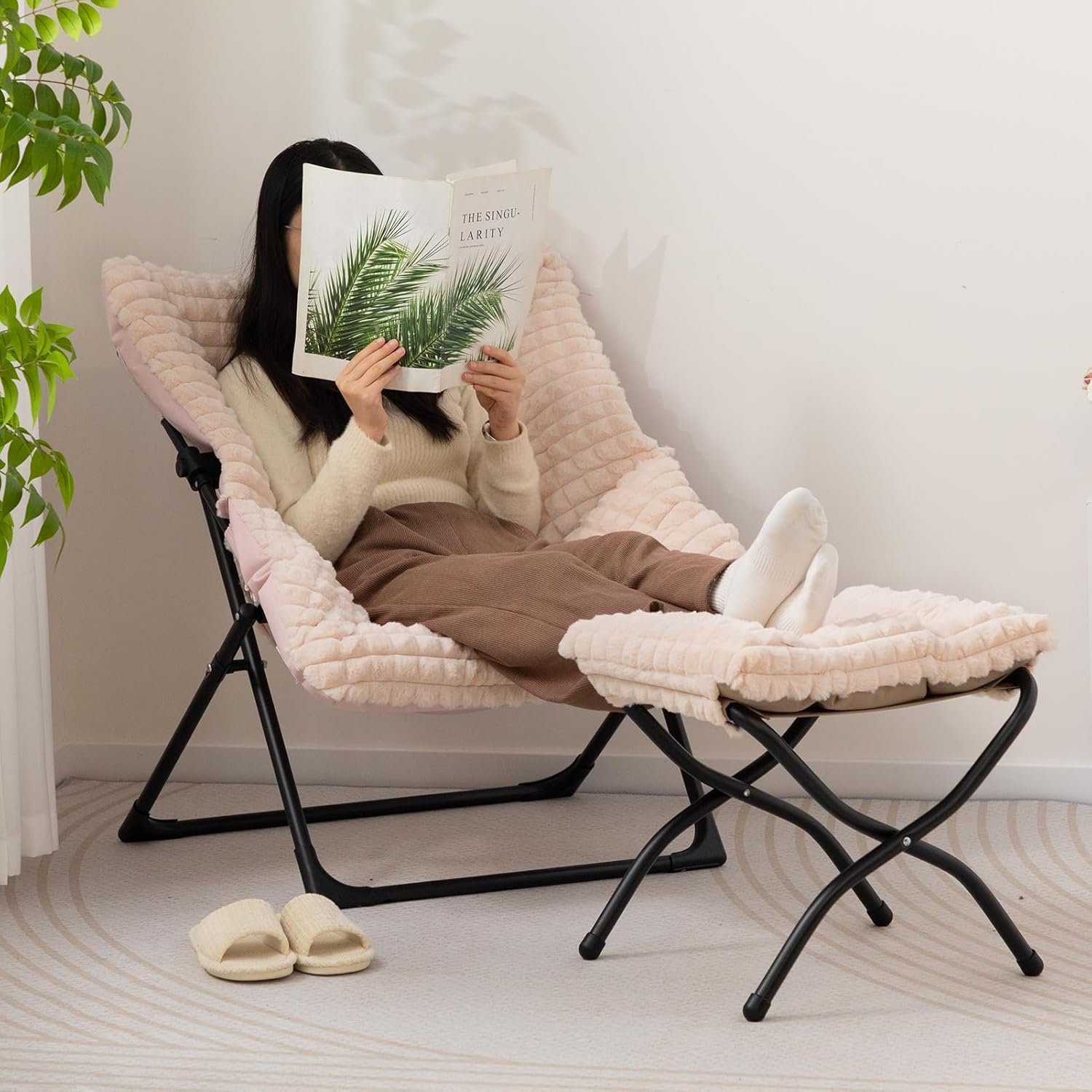 Beige Chair&Stool