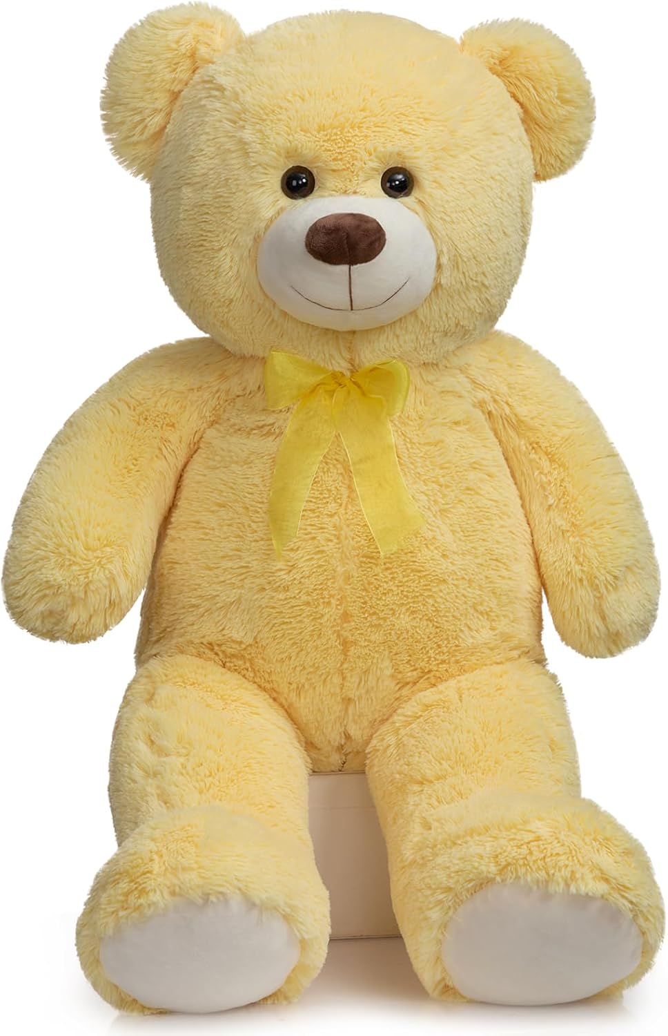 HollyHOME Big Teddy Bear Large Teddy Bear Stuffed Animal Birthday Valentines Day Plush for Kids and Girlfriend 36 inch Yellow