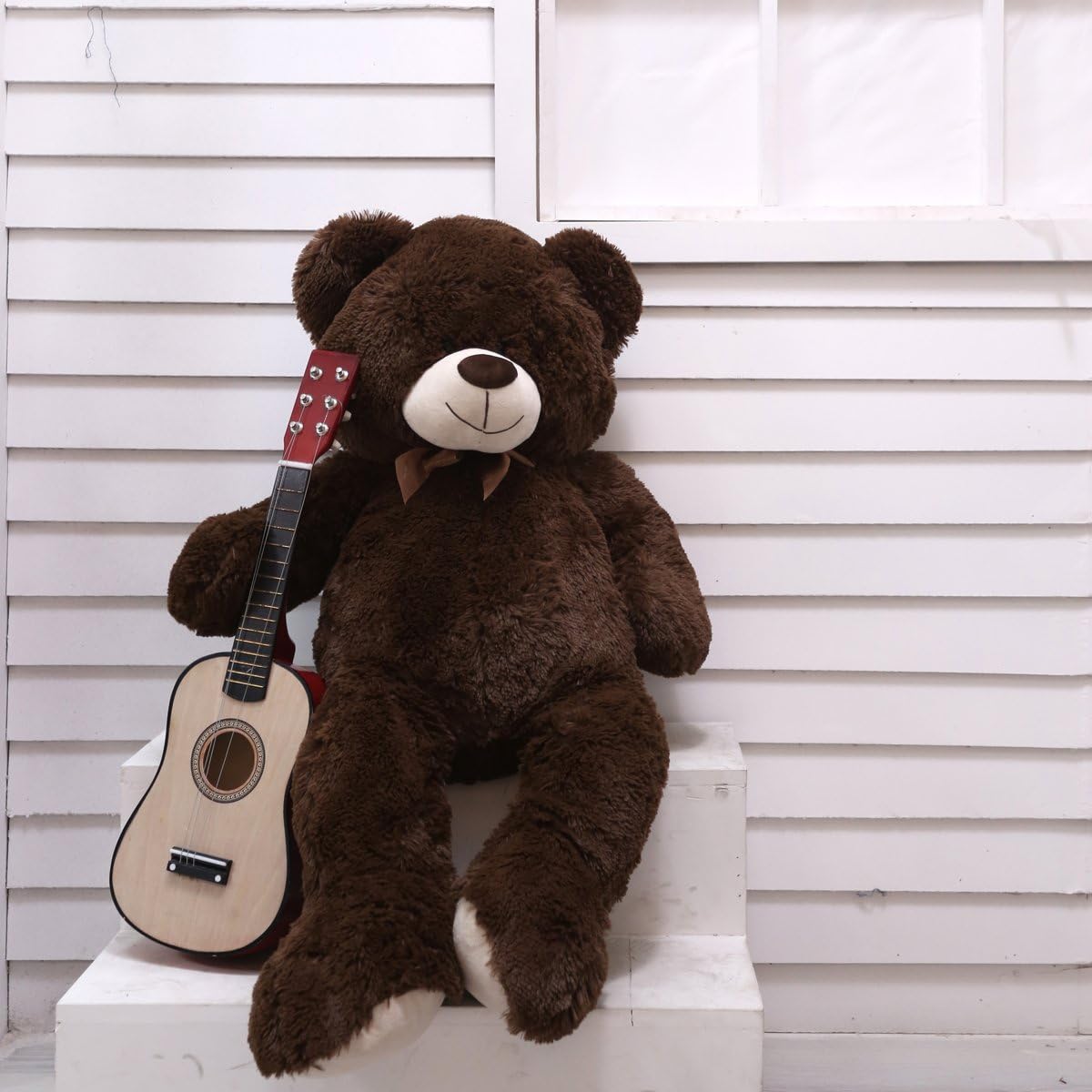 HollyHOME Big Teddy Bear Large Teddy Bear Stuffed Animal Birthday Valentines Day Plush for Kids and Girlfriend 36 inch Gray