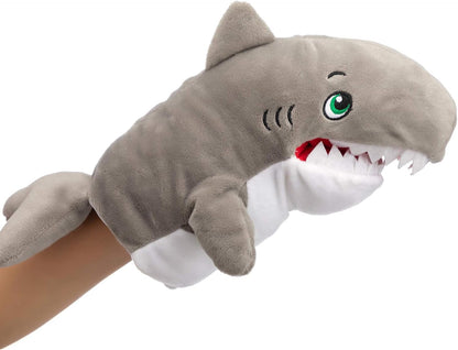 HollyHOME Shark Hand Puppets Stuffed Ocean Animals Hand Puppet Plush Animal Toys 13 Inches