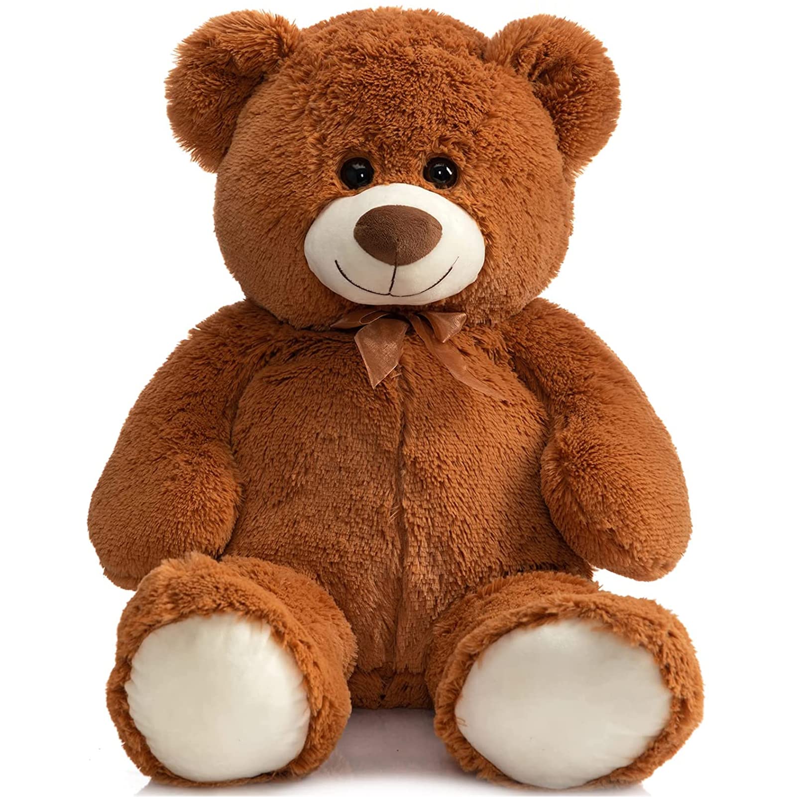 HollyHOME Big Teddy Bear Large Teddy Bear Stuffed Animal Birthday Valentines Day Plush for Kids and Girlfriend 36 inch Brown