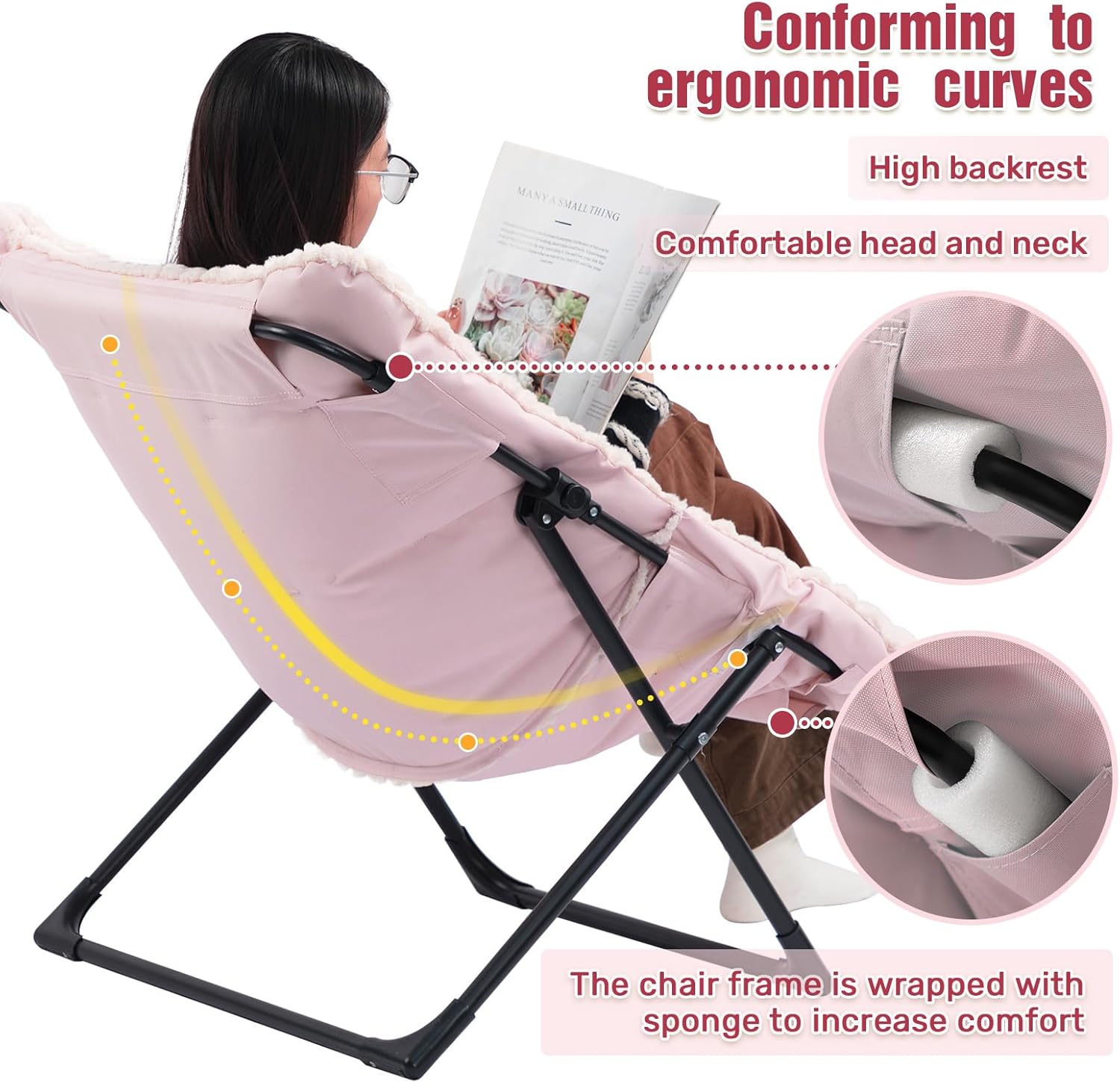 HollyHOME X-Large Colorful Saucer Chair