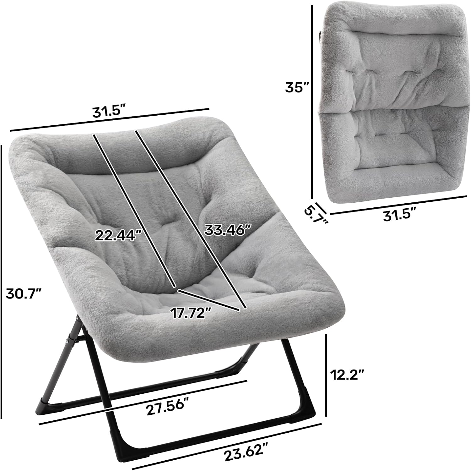 HollyHOME X-Large Colorful Saucer Chair