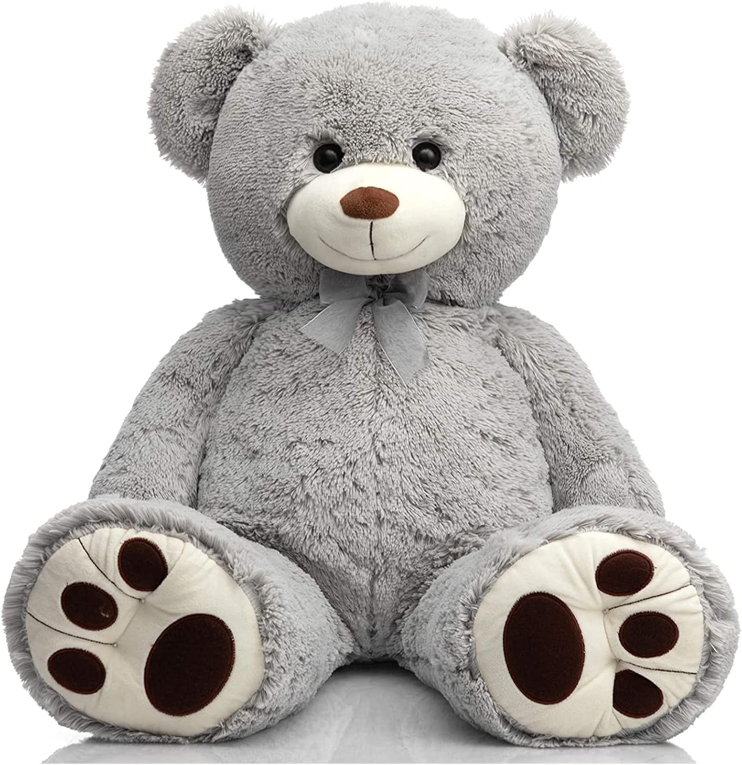 HollyHOME Teddy Bear Stuffed Animal Plush Giant Teddy Bears with Footprints Big Bear 36 inch Chocolate