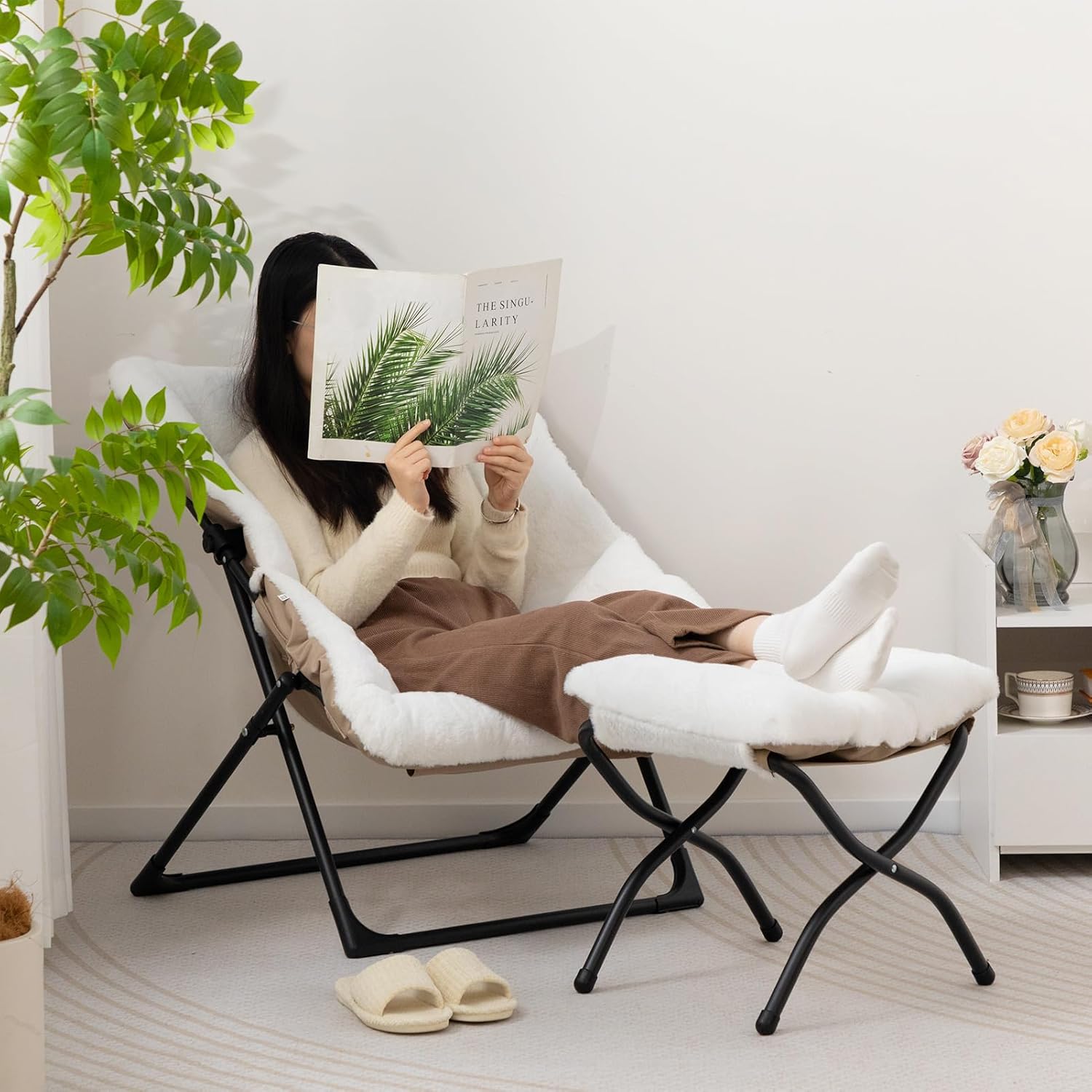 Light Khaki Chair&Stool