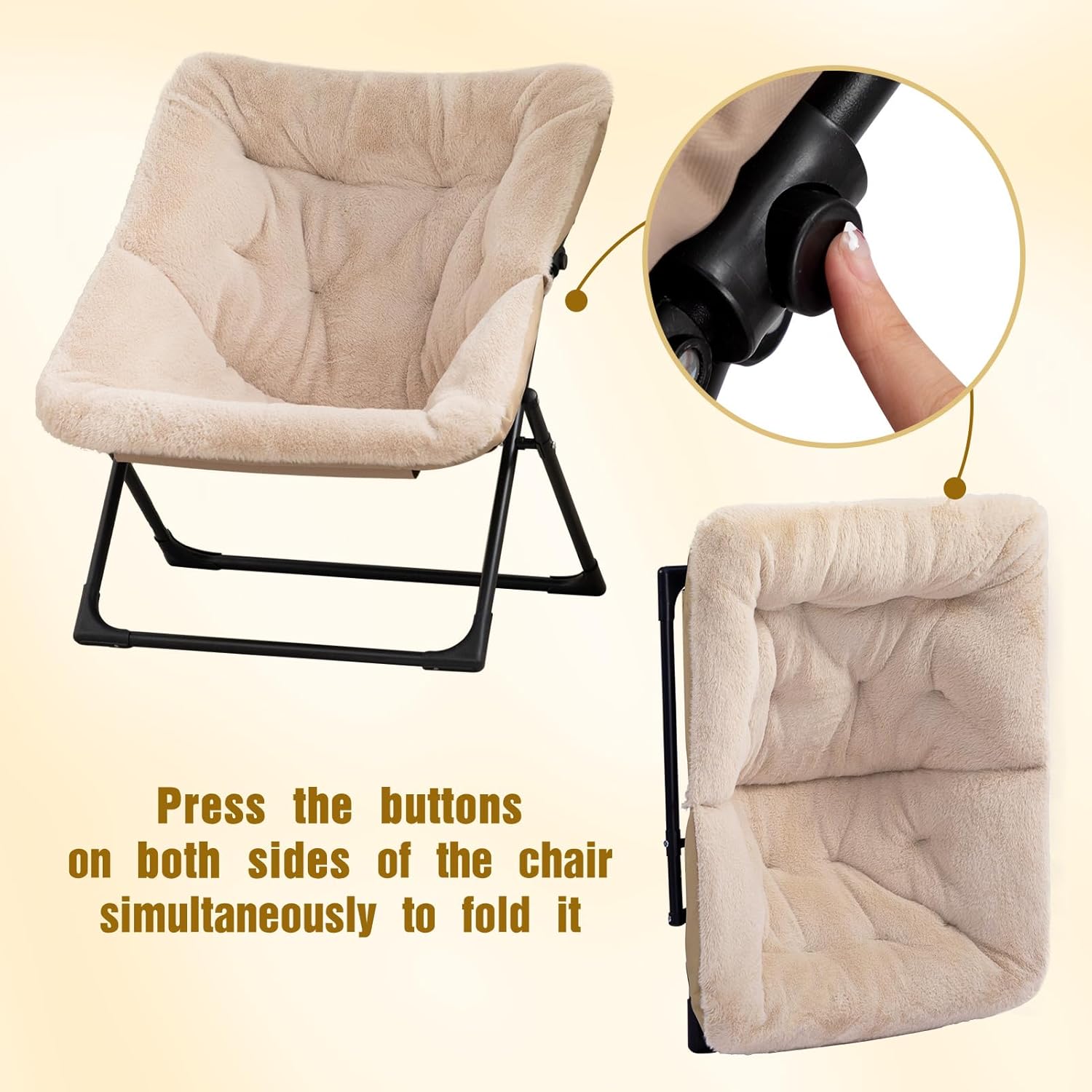 HollyHOME X-Large Colorful Saucer Chair