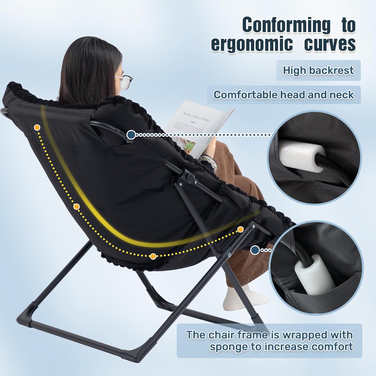 HollyHOME X-Large Colorful Saucer Chair