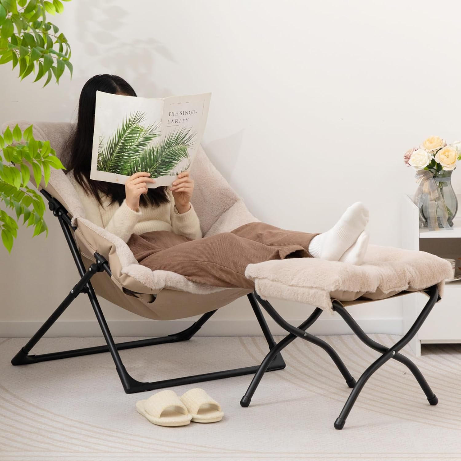 Light Khaki Chair&Stool