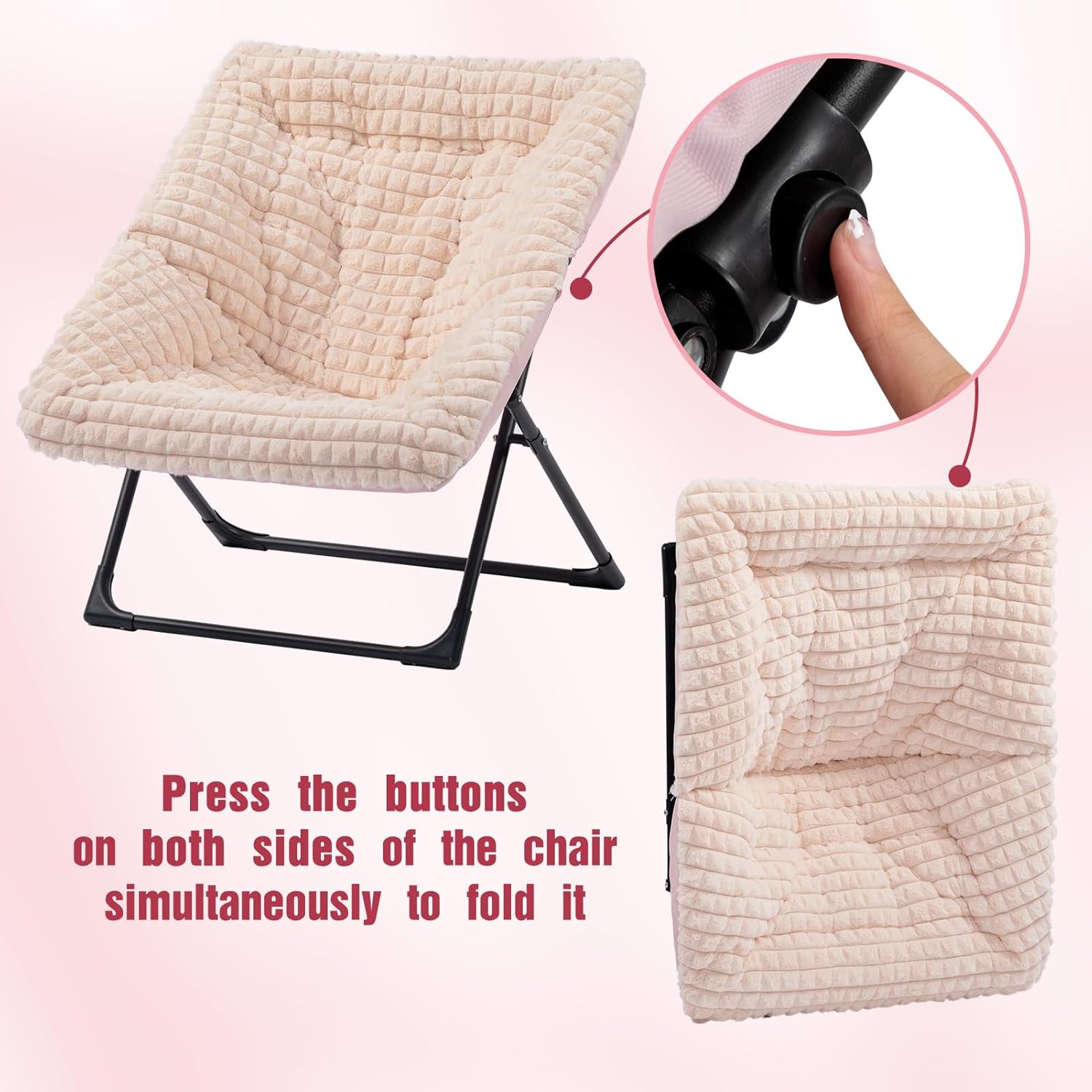 HollyHOME X-Large Colorful Saucer Chair