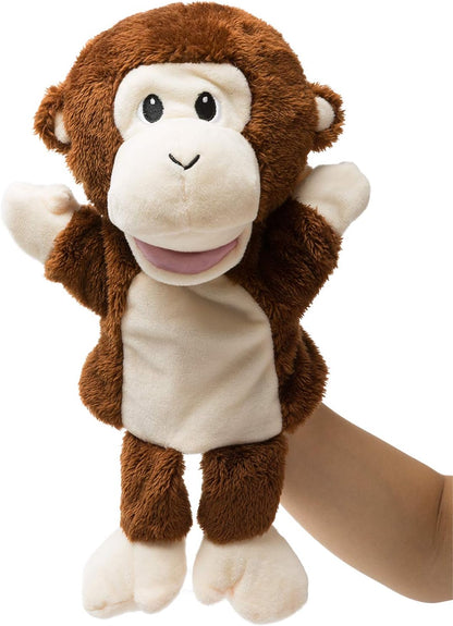 HollyHOME Hand Puppets Monkey Animal Puppets Zoo Plush Animal Toys 13 Inches