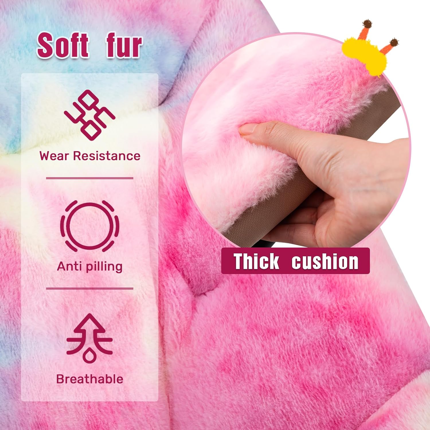 HollyHOME X-Large Colorful Saucer Chair