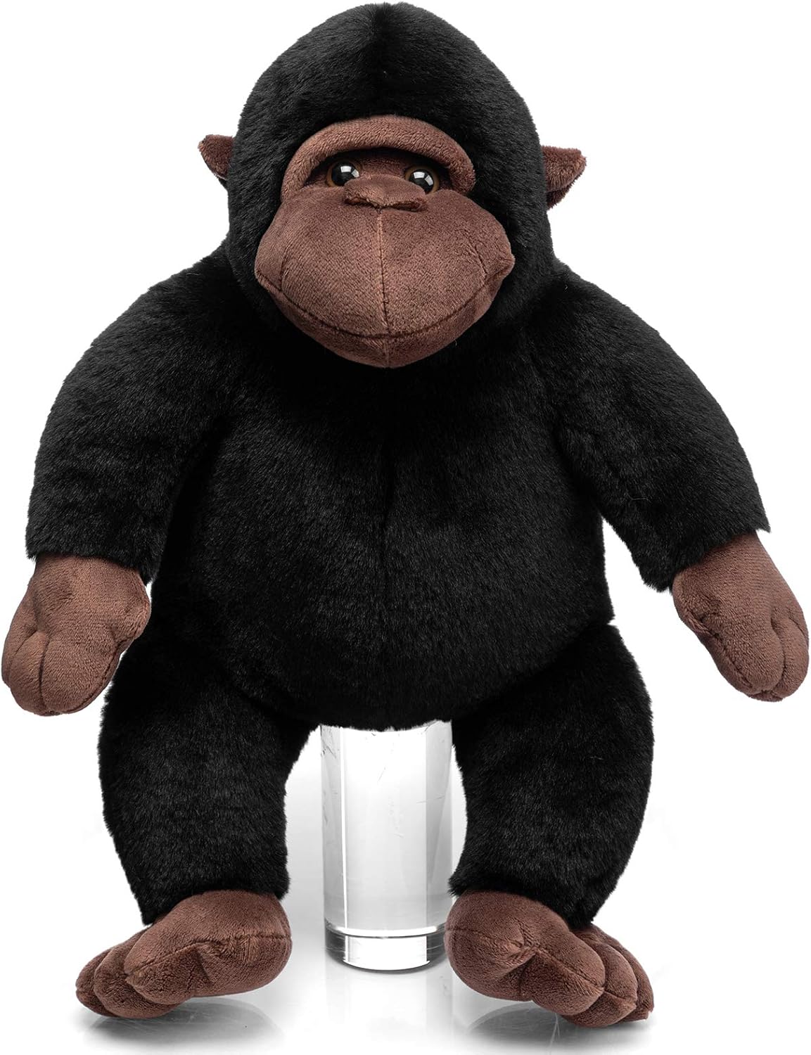 HollyHOME Plush Chimp Stuffed Animal Stuffed Gorilla Plush Toy Gift for Kids 10 Inch