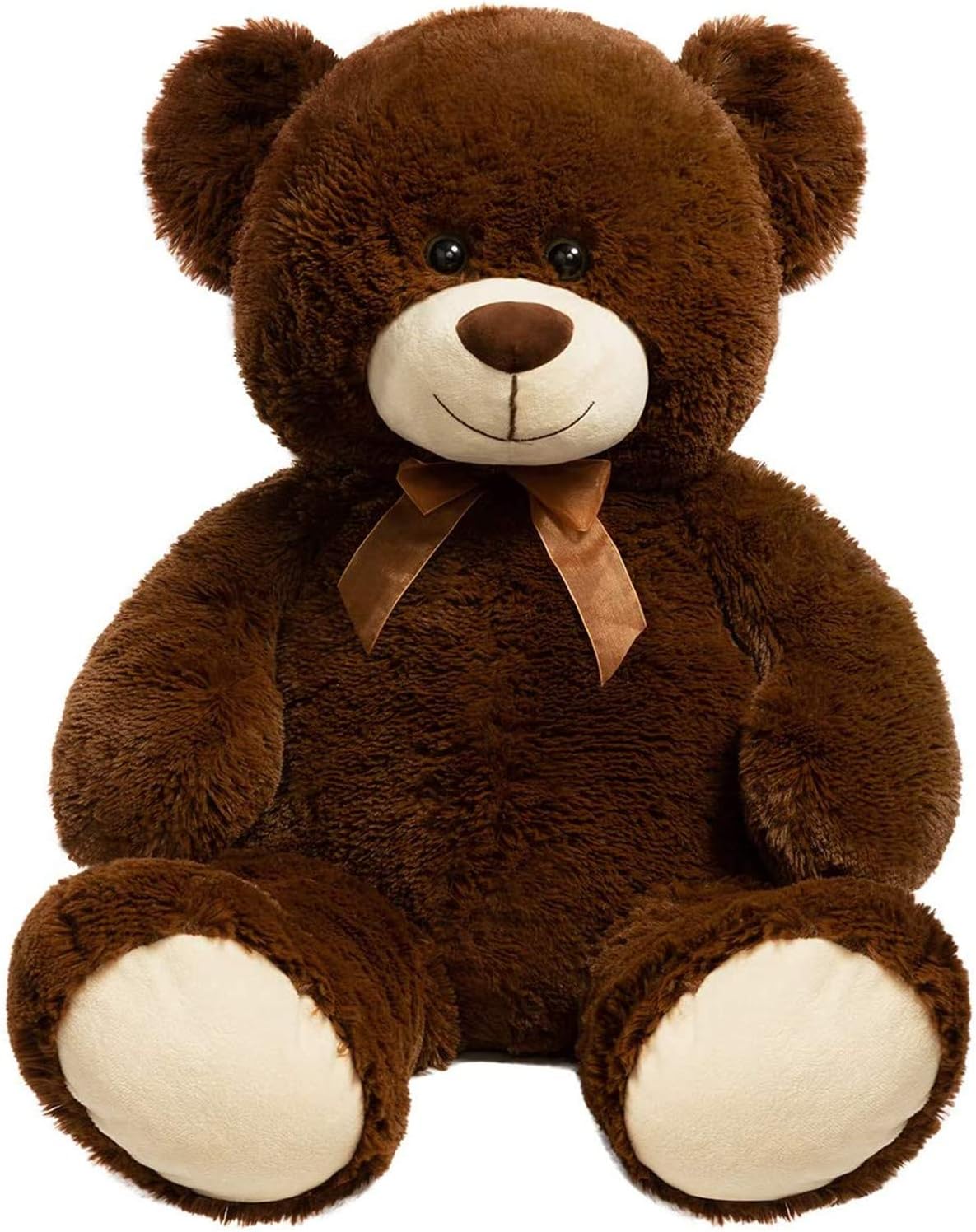 HollyHOME Big Teddy Bear Large Teddy Bear Stuffed Animal Birthday Valentines Day Plush for Kids and Girlfriend 36 inch Brown