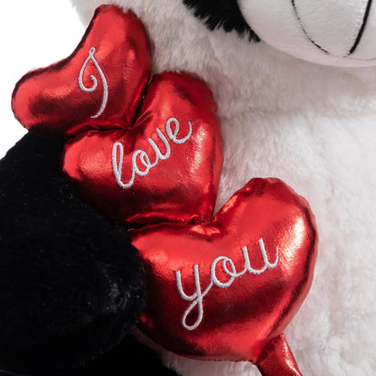 HollyHOME I Love You Panda Stuffed Animal Plush Panda with Red Hearts and Bow Sweet Plush Toy for Valentine's Day 20 inch