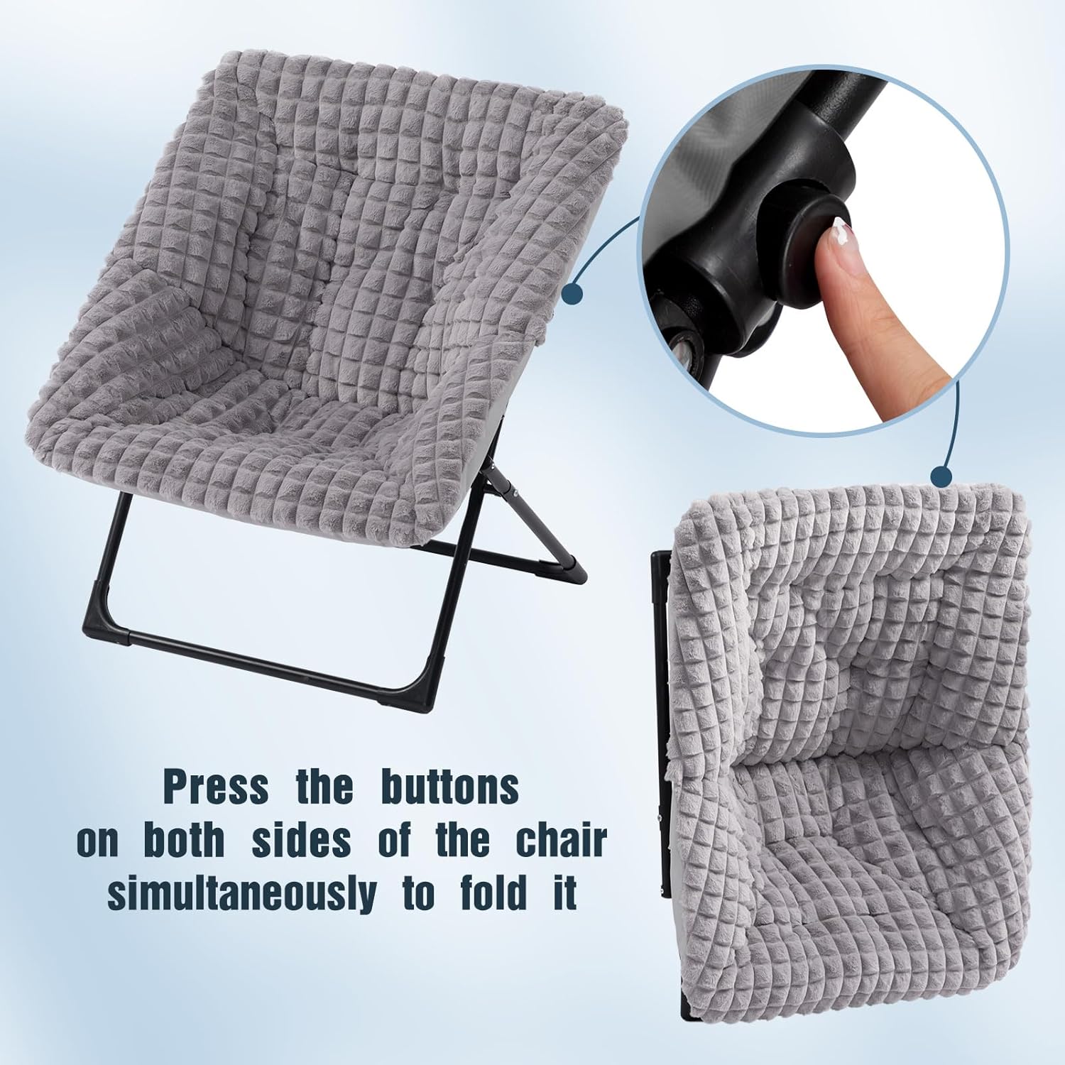 HollyHOME X-Large Colorful Saucer Chair