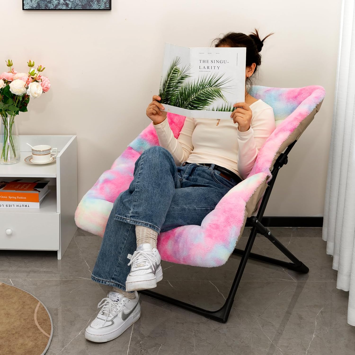 Pink Chair&Stool