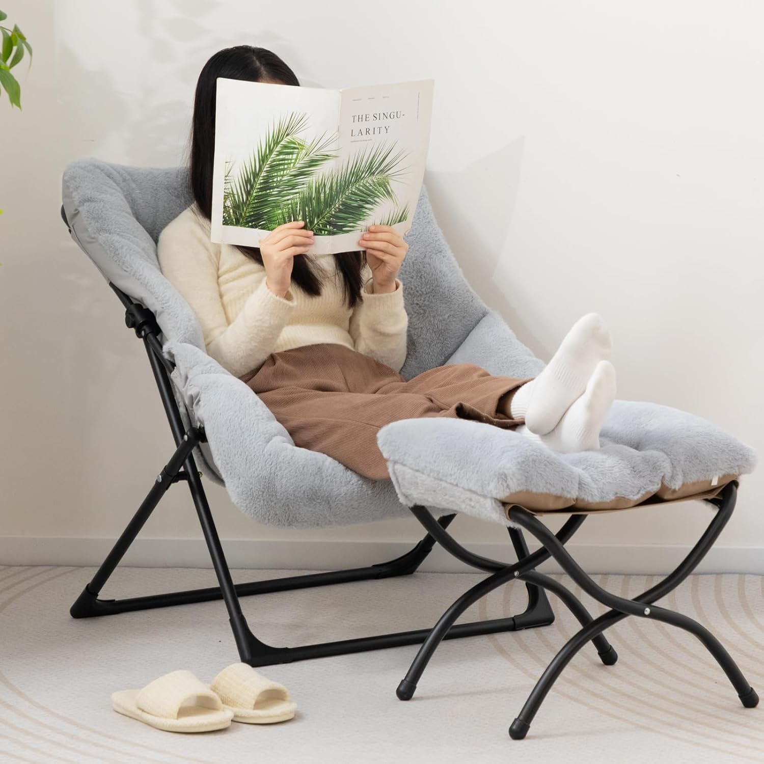 Light Khaki Chair&Stool