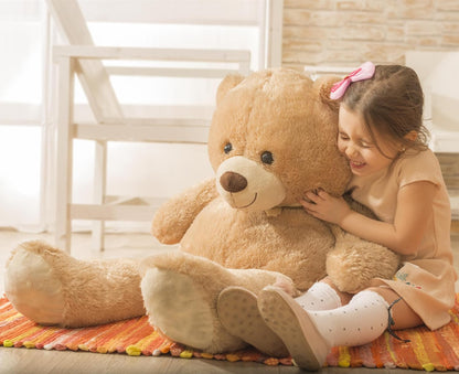 HollyHOME Teddy Bear Plush Giant Teddy Bears Stuffed Animals Teddy Bear Love 36 inch Tan