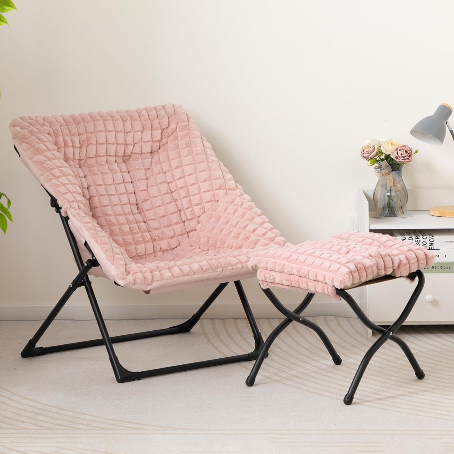 Beige Chair&Stool