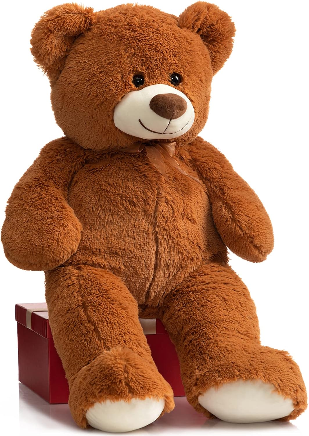 HollyHOME Teddy Bear Plush Giant Teddy Bears Stuffed Animals Teddy Bear Love 36 inch Chocolate