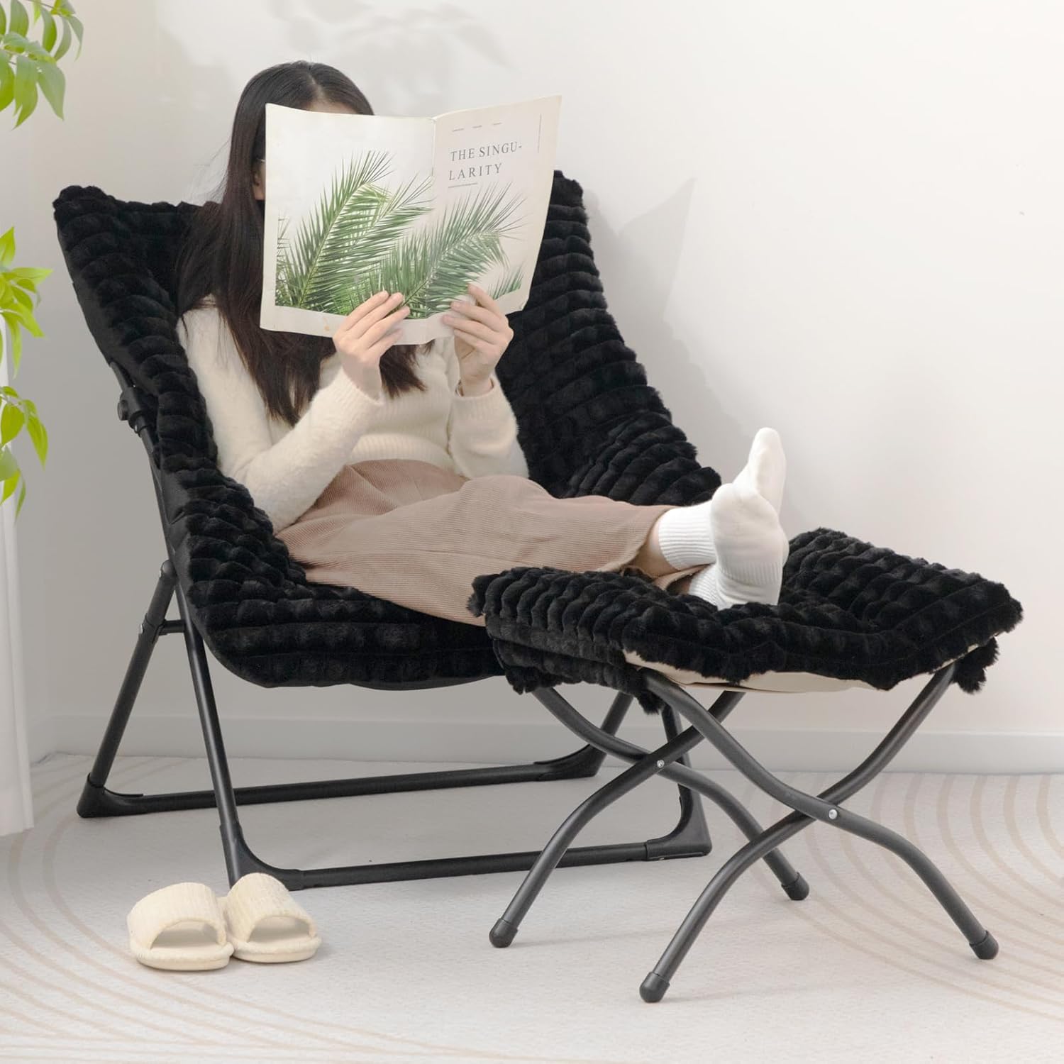 HollyHOME X-Large Colorful Saucer Chair