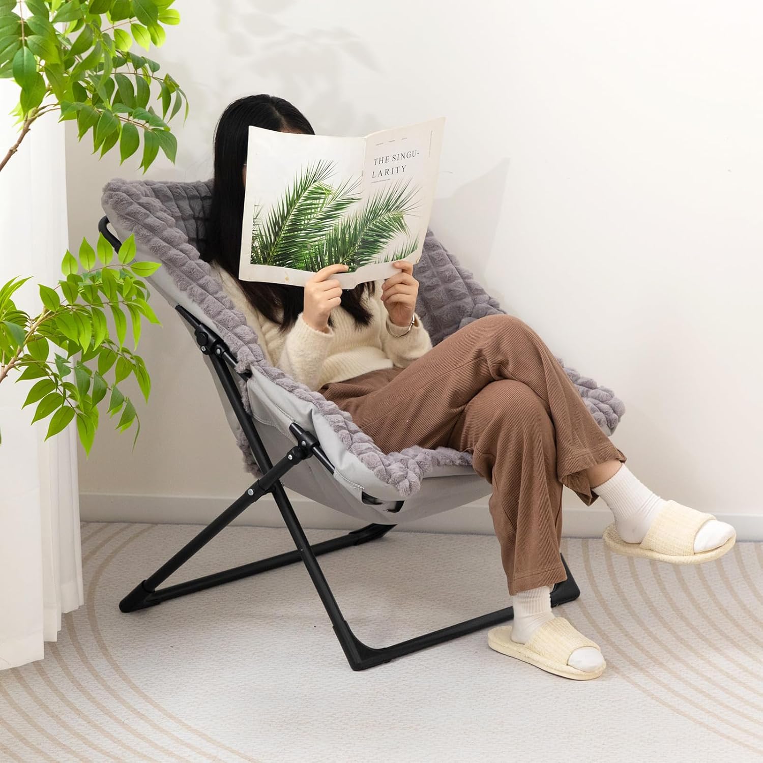 Beige Chair&Stool