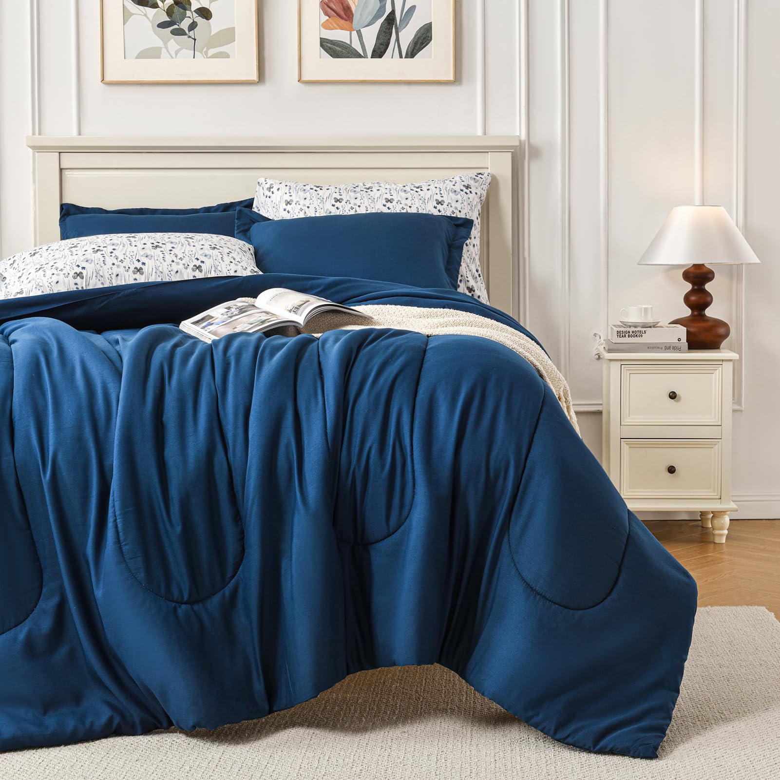 hollyhome-king-comforter-set-7-pieces-bedding-set-blue-comforter-set-with-ink-wash-butterfly-floral-sheet-set-king-size-bed-in-a-bag-for-all-season-navy-blue