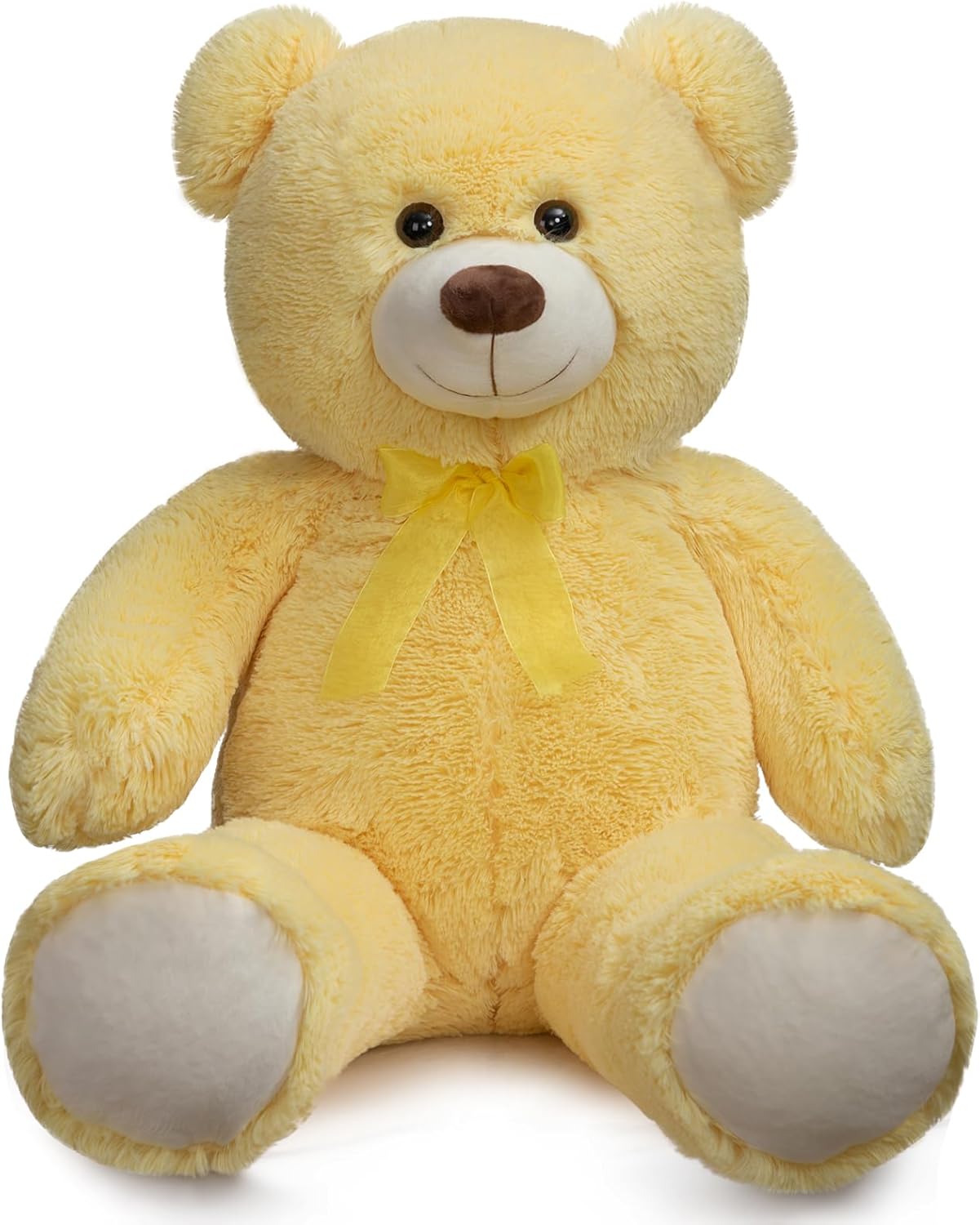 HollyHOME Big Teddy Bear Large Teddy Bear Stuffed Animal Birthday Valentines Day Plush for Kids and Girlfriend 36 inch Yellow