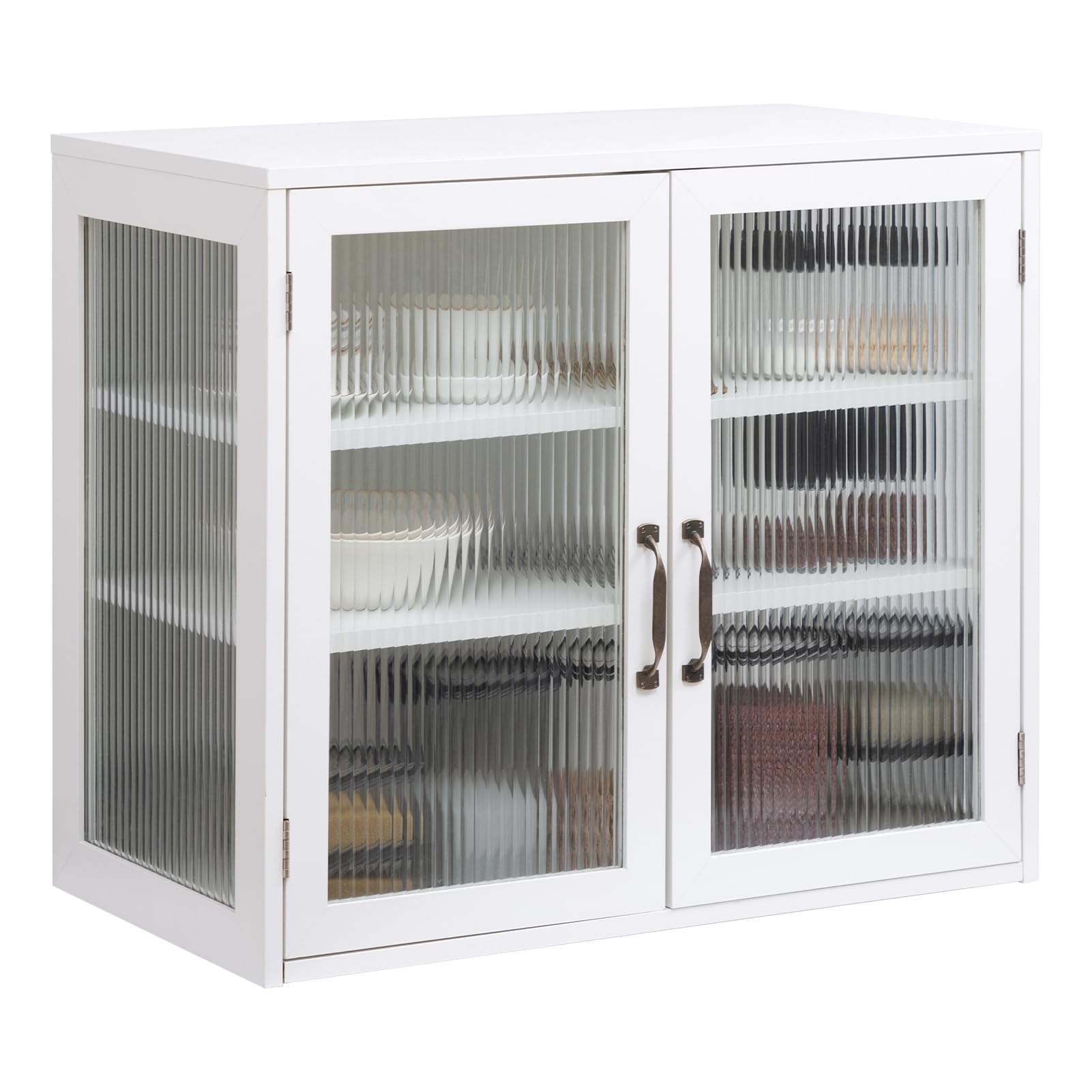 hollyhome-storage-cabinets-with-2-transparent-rainbow-glass-doors-wall-medicine-cabinet-for-kitchen-office-laundry-room-bathroom-dining-room-living-room-space-storage-adjustable-shelf-white