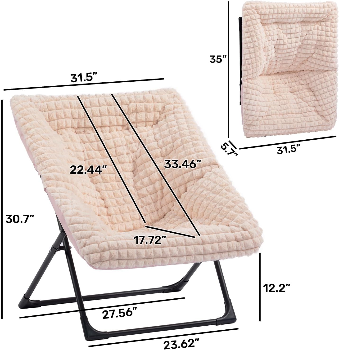 HollyHOME X-Large Colorful Saucer Chair