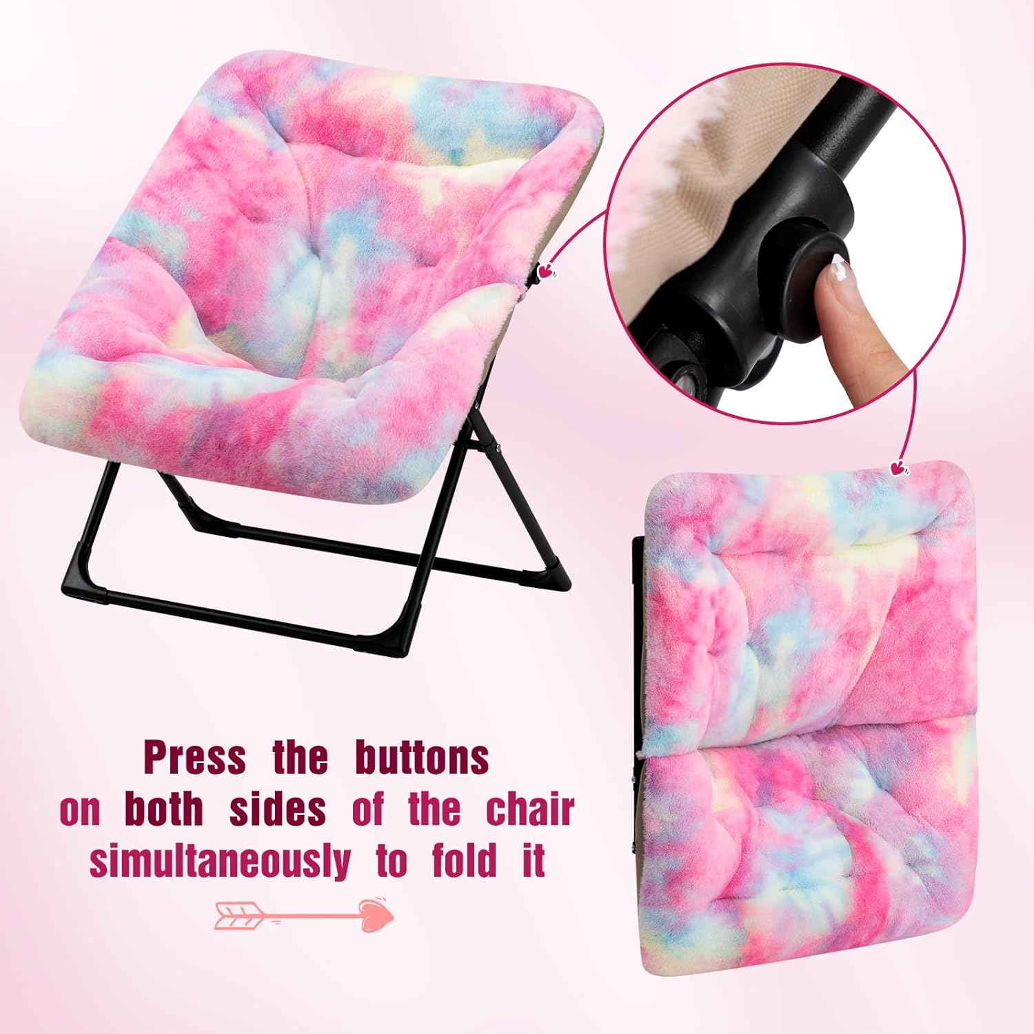 HollyHOME X-Large Colorful Saucer Chair