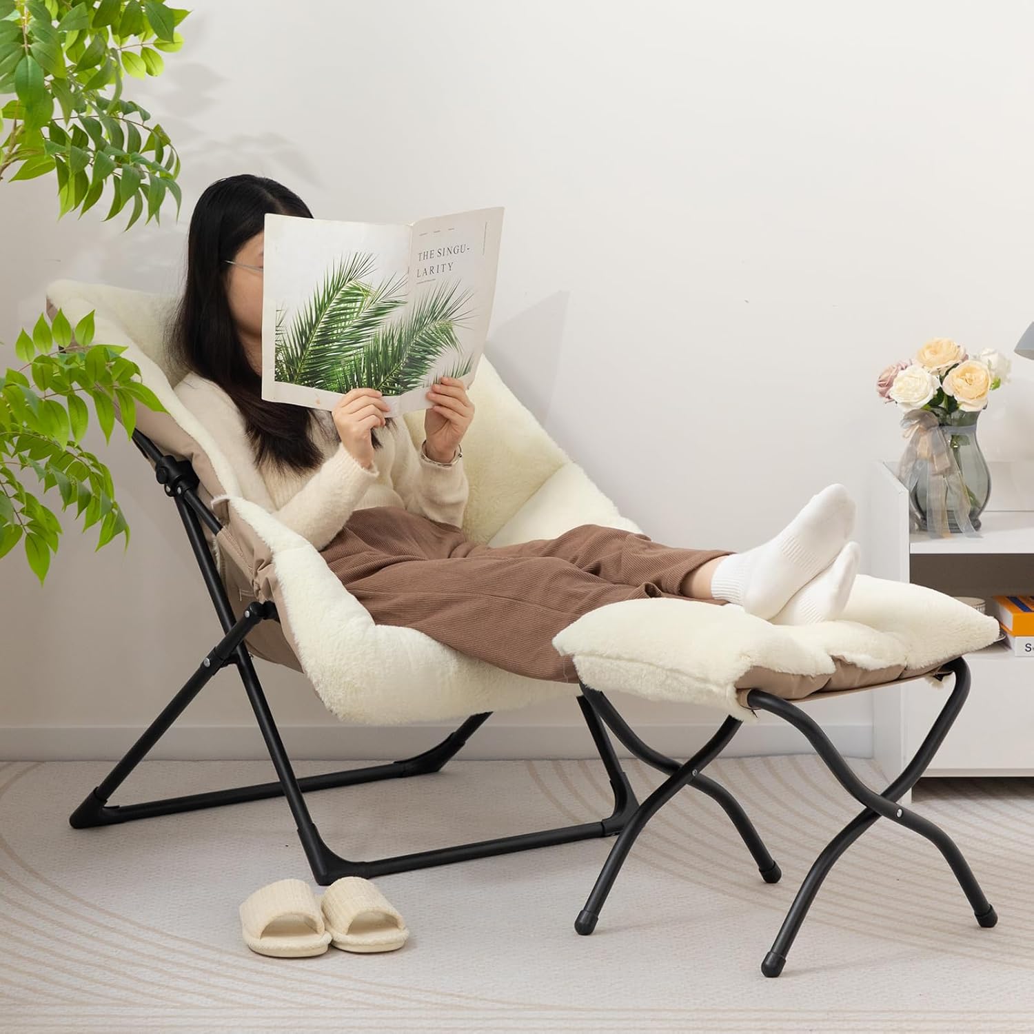 Light Khaki Chair&Stool